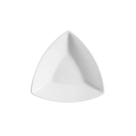 C.A.C. SHA-T5, 5 Oz 5-Inch Porcelain Triangular Bowl, 4 DZ/CS