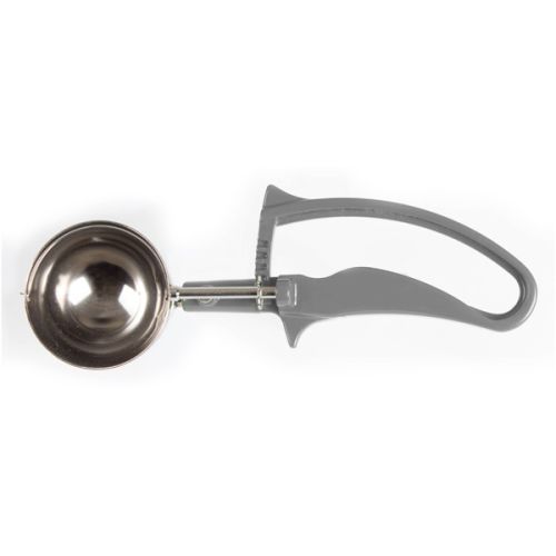 Thunder Group SLDS208G, 4-Ounce Stainless Steel Ice-Cream Disher, Size 8, Coated Handle, Gray