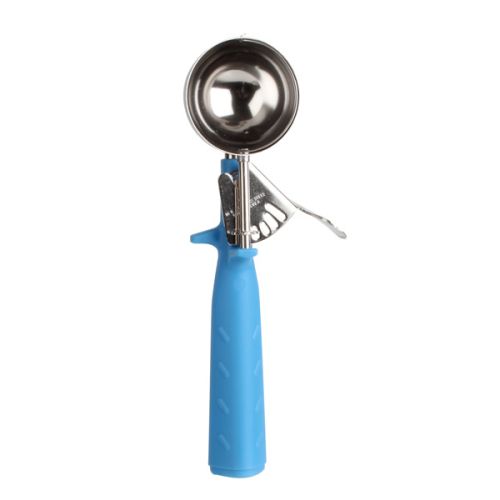 Thunder Group SLDS216P, 2-Ounce Stainless Steel Ice-Cream Disher, Size 16, Coated Handle, Blue
