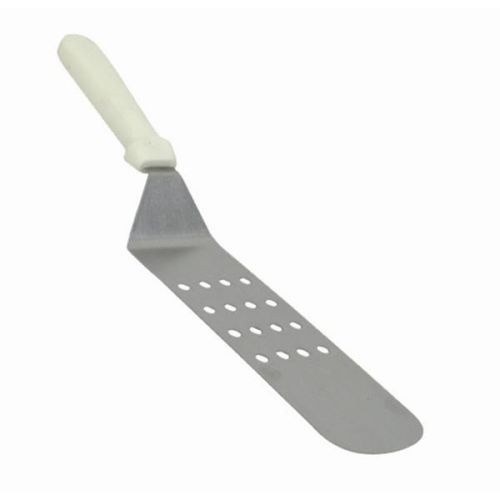 Thunder Group SLFT065P, Stainless Steel Perforated Flexible Turner with 8.5x3-Inch Blade, Plastic Handle