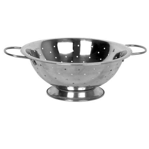 Thunder Group SLIL002, 5 Qt Stainless Steel Colander with Base and 2 Handles, Round 
