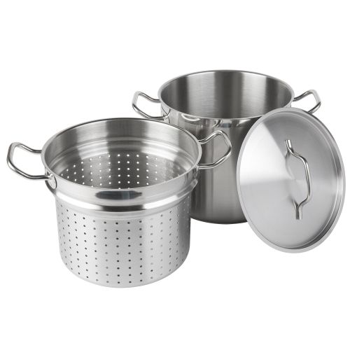 Thunder Group SLSPC012, 12-Quart Stainless Steel Pasta Cooker with Cover (Discontinued)
