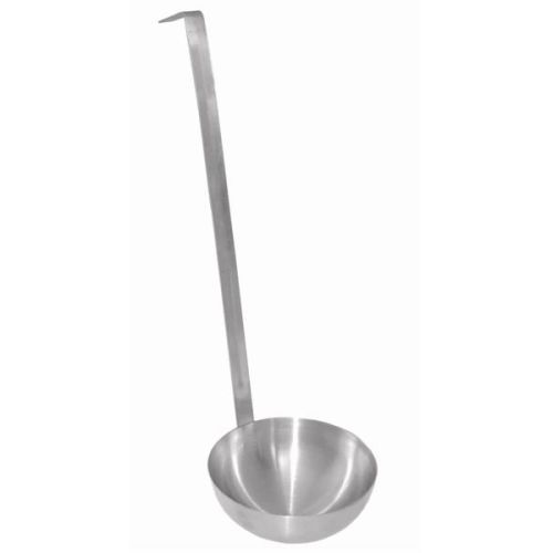 Thunder Group SLTL004, 3-Ounce Two Piece Stainless Steel Ladle, Hooked Handle