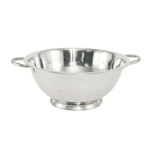 C.A.C. SMCD-8, 8 Qt Stainless Steel Handled & Footed Colander