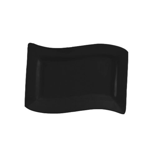 C.A.C. SOH-14-BLK, 13.5-Inch Stoneware Black Rectangular Platter, DZ