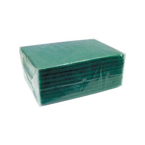Winco SP-96, 6x8.36-Inch Scouring Pad Pack, Green, 10/PK
