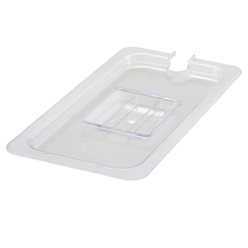 Winco SP7300C, One-Third Size Polycarbonate Food Pan Slotted Cover, NSF