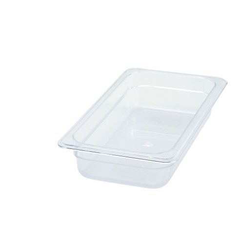 Winco SP7302, 2.5-Inch Deep One-Third Size Polycarbonate Food Pan, NSF