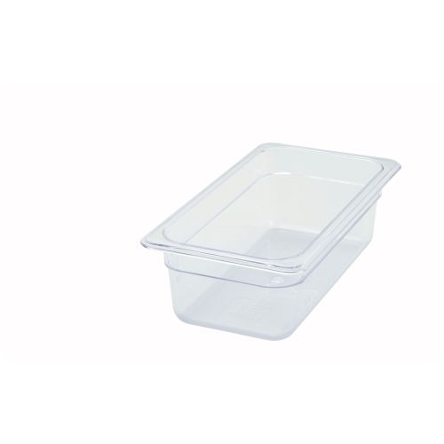 Winco SP7304, 4-Inch Deep One-Third Size Polycarbonate Food Pan, NSF