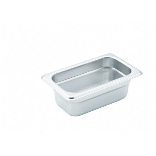 Winco SPJH-902, 2.5-Inch Deep One-Ninth Size Anti-Jamming Steam Table Pan, NSF