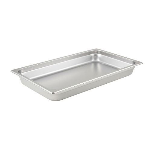 Winco SPJM-102, 2.5-Inch Deep Full Size Steam Table Pan, Stainless Steel, NSF
