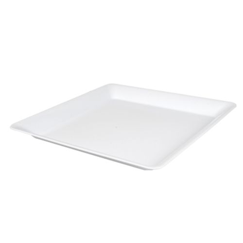 Fineline Settings SQ5212PP.WH, 12x12-inch ReForm Polypropylene White Square Platter, 25/CS