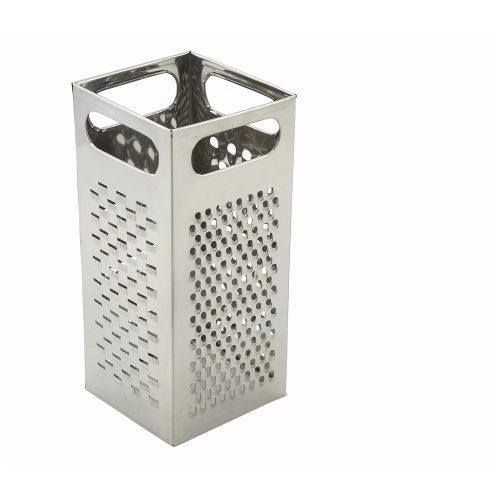 Winco SQG-4, 9x4-Inch Stainless Steel Multi-Size Box Grater with Handle