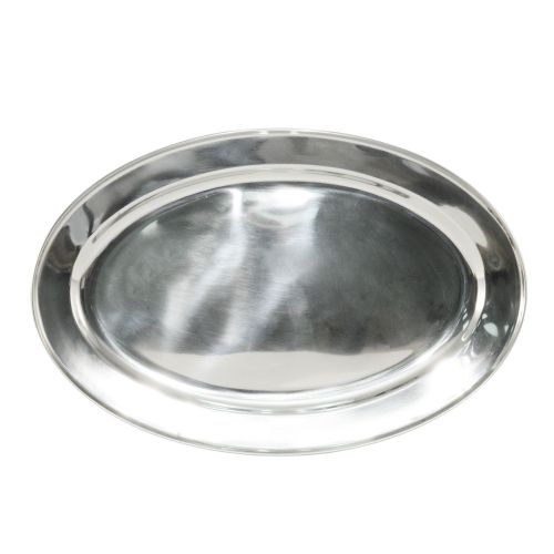 C.A.C. SSPL-14-OV, 14-inch Stainless Steel Oval Platter