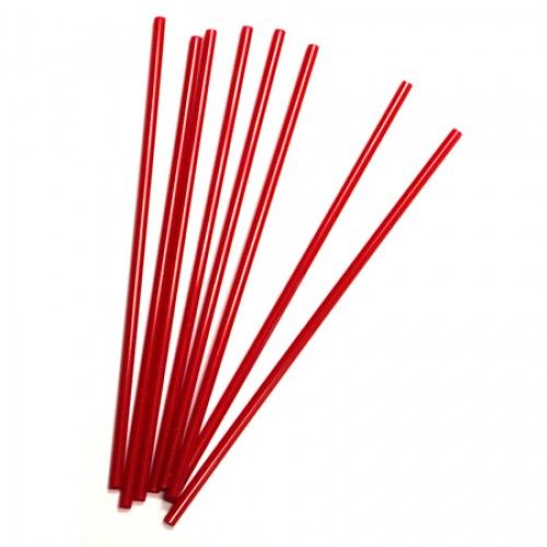 STIR7R-X 7-Inch Red Unwrapped Stirrer/Sip Straw, 1000-Piece Pack