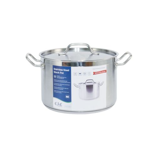 C.A.C. STKP-12, 12 Qt Stainless Steel Stock Pot with Lid
