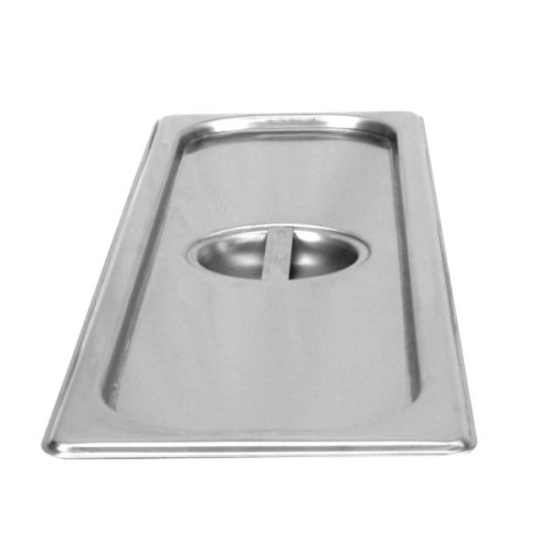 Thunder Group STPA7120CL, Half Size Long Solid Cover for Steam Pan, Stainless Steel, Rectangular