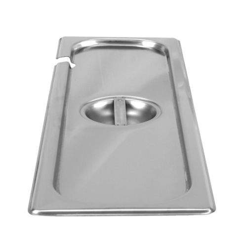 Thunder Group STPA7120CSL, Half Size Long Slotted Cover for Steam Pan, Stainless Steel, Rectangular