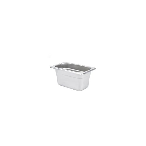 C.A.C. STPN-24-4, 4-inch Stainless Steel 1/9 Size 24 Gauge Anti-Jam Steam Table Pan