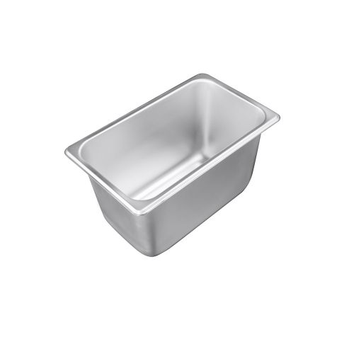 C.A.C. STPQ-S25-6, 6-inch Stainless Steel 1/4 Size 25 Gauge Standard Steam Table Pan