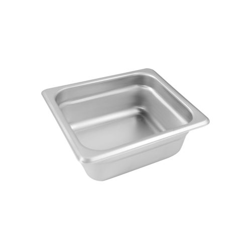 C.A.C. STPS-24-2, 2.5-inch Stainless Steel 1/6 Size 24 Gauge Anti-Jam Steam Table Pan