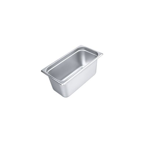 C.A.C. STPT-24-6, 6-inch Stainless Steel 1/3 Size 24 Gauge Anti-Jam Steam Table Pan