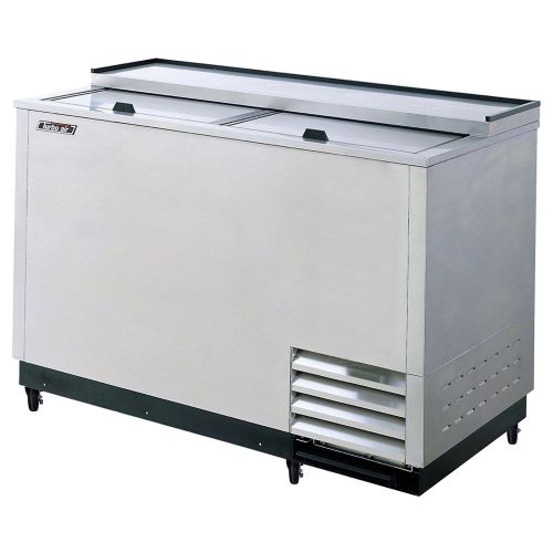 Turbo Air TBC-50SD-GF-N Underbar 2 Lids Stainless Steel Ext. Glass Chiller & Froster