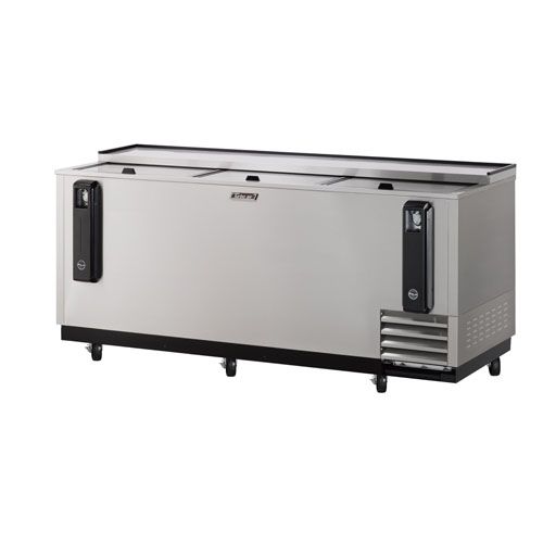 Turbo Air TBC-80SD-N Underbar 3 Lids Stainless Steel Ext. Bottle Cooler