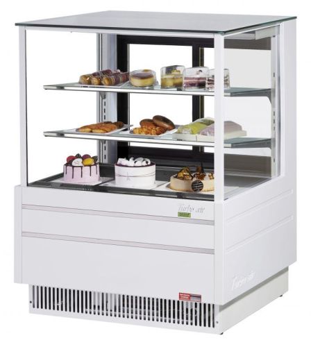 Turbo Air TCGB-36UF-W-N, 36-inch Glass White Refrigerated Bakery Case