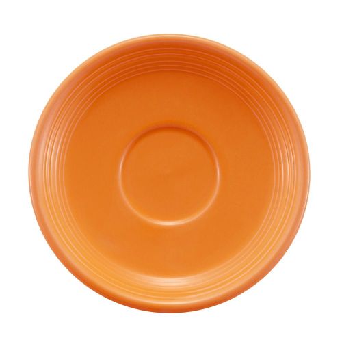 C.A.C. TG-2-TNG, 6-Inch Porcelain Tangerine Saucer for TG-1-TNG Cup, 3 DZ/CS