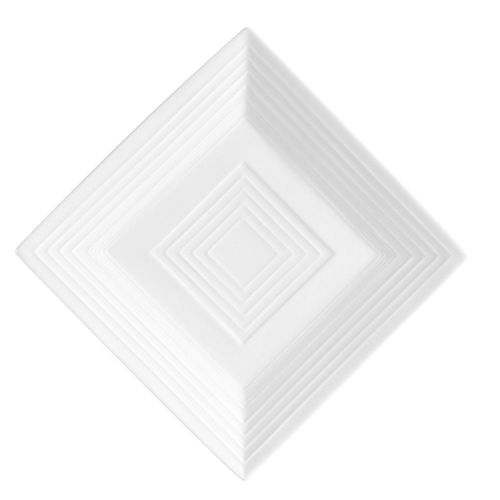 C.A.C. TGO-SQ16, 10-Inch Porcelain Square Plate, DZ