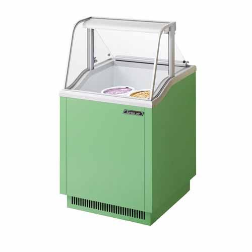 Turbo Air TIDC-26G-N 26-Inch W Ice Cream Dipping Cabinet, Green