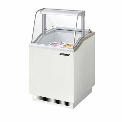 Turbo Air TIDC-26W-N 26-Inch W Ice Cream Dipping Cabinet, White