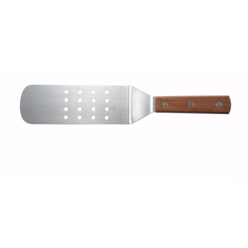 Winco TN409, 9.5x3-Inch, Flexible Turner with Perforated Blade