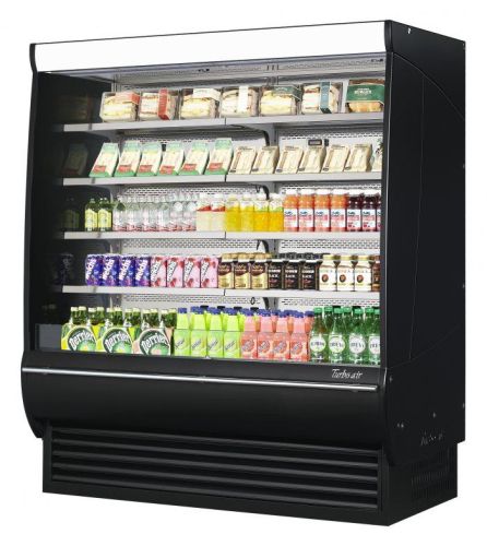 Turbo Air TOM-72DXB-SP-A-N 69-Inch Vertical Open Display Merchandiser, Solid Side Panel