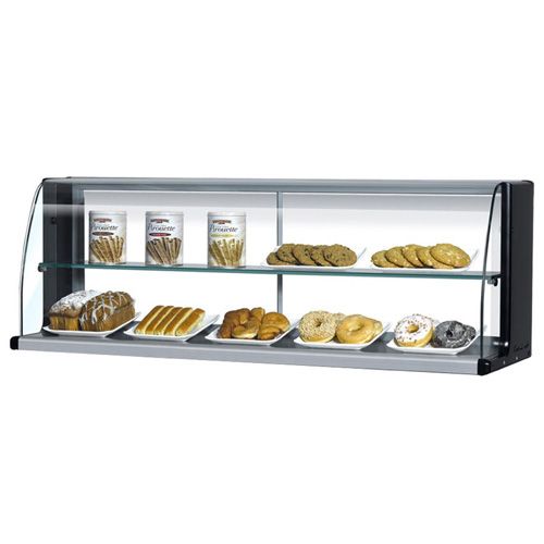 Turbo Air TOMD-40HB Open Display Merchandiser 39-Inch L Non Ref. Top Case-High, 2 Tiers, Black