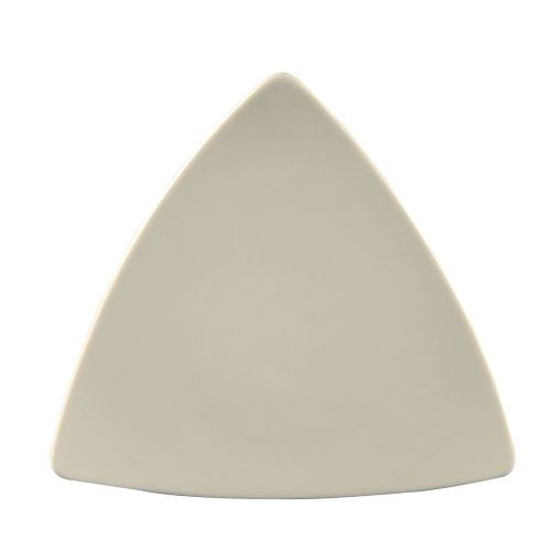 C.A.C. TRG-7, 7-Inch Porcelain White Triangular Flat Plate, 3 DZ/CS