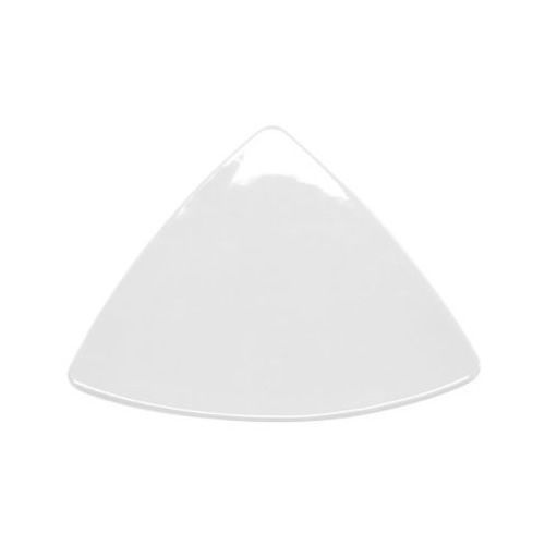 C.A.C. TRG-9, 8.5-Inch Porcelain White Triangular Flat Plate, 2 DZ/CS