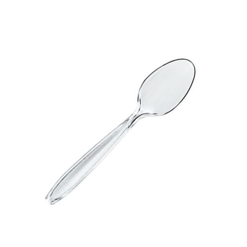 SafePro Clear Heavyweight Plastic Tea Spoons, 1000/CS