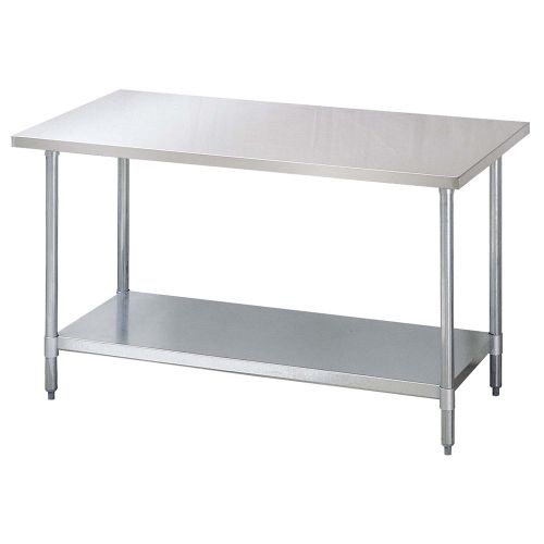 Turbo Air TSW-2424-SB, 24-inch Stainless Steel Work Table with Galvanized Shelf