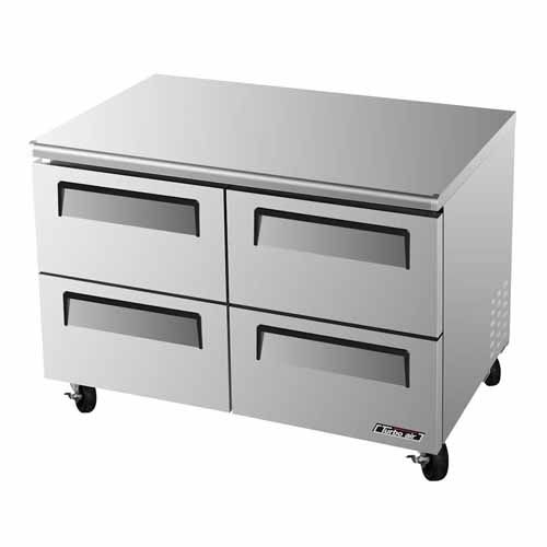 Turbo Air TUR-48SD-D4-N 4 Drawers Undercounter Refrigerator
