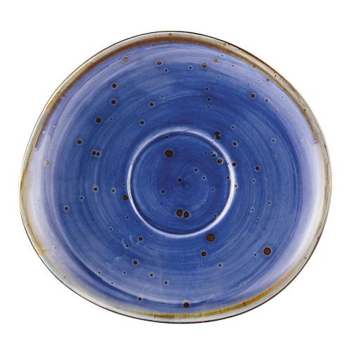 C.A.C. TUS-2-BLU, 6.25-Inch Porcelain Starry Night Blue Dessert Saucer for TUS-1-BLU, 3 DZ/CS