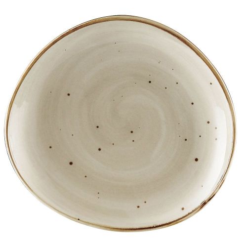 C.A.C. TUS-6-BGE, 6.37-Inch Porcelain Beige Dessert Plate, 3 DZ/CS