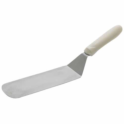 Winco TWP-90, Flexible Turner with White Polypropylene Handle and 8.5x2.87-Inch Blade