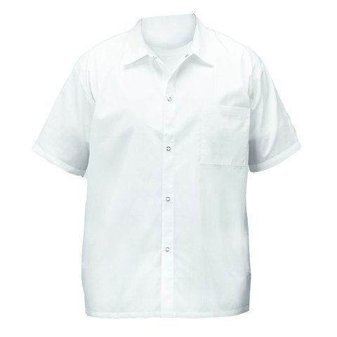 Winco UNF-1WL, Chef Shirt, White, L
