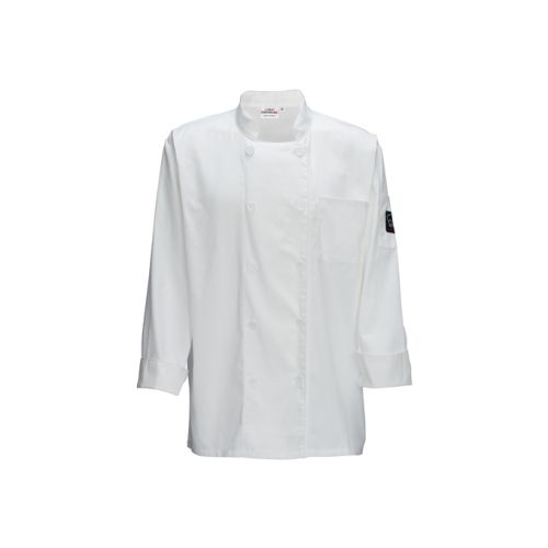 Winco UNF-5WXXL, White Universal Fit Chef Jacket, 2X-Large