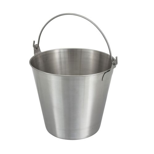 Winco UP-13, 13-Quart Stainless Steel Utility Pail