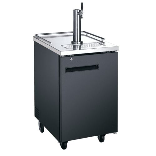 Admiral Craft USBD-2428, 24-inch Kegerator/Beer Dispenser with Single Tap Tower, 1 Keg Capacity