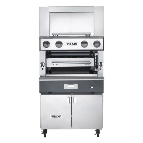 Vulcan VBB1CF, 36-Inch Gas Radiant Ceramic Upright Broiler with Convection Oven
