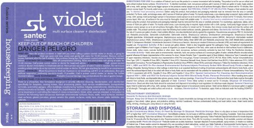 SANTEC Violett 1-Gallon Disinfectant Concentrate, EA, 401404/VI-X